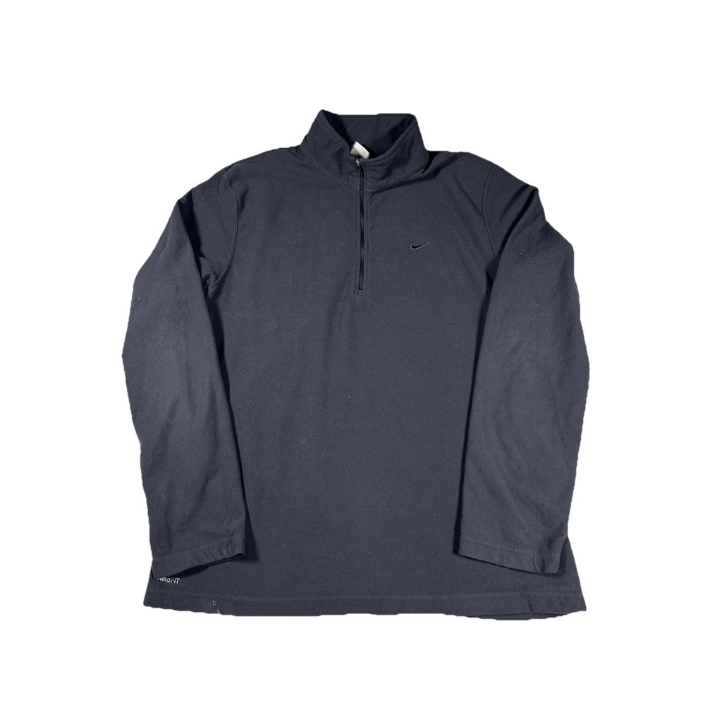 Nike Quarter Zip Men's Large Pullover Lightweight Swoosh Layering Minimalist Y2K